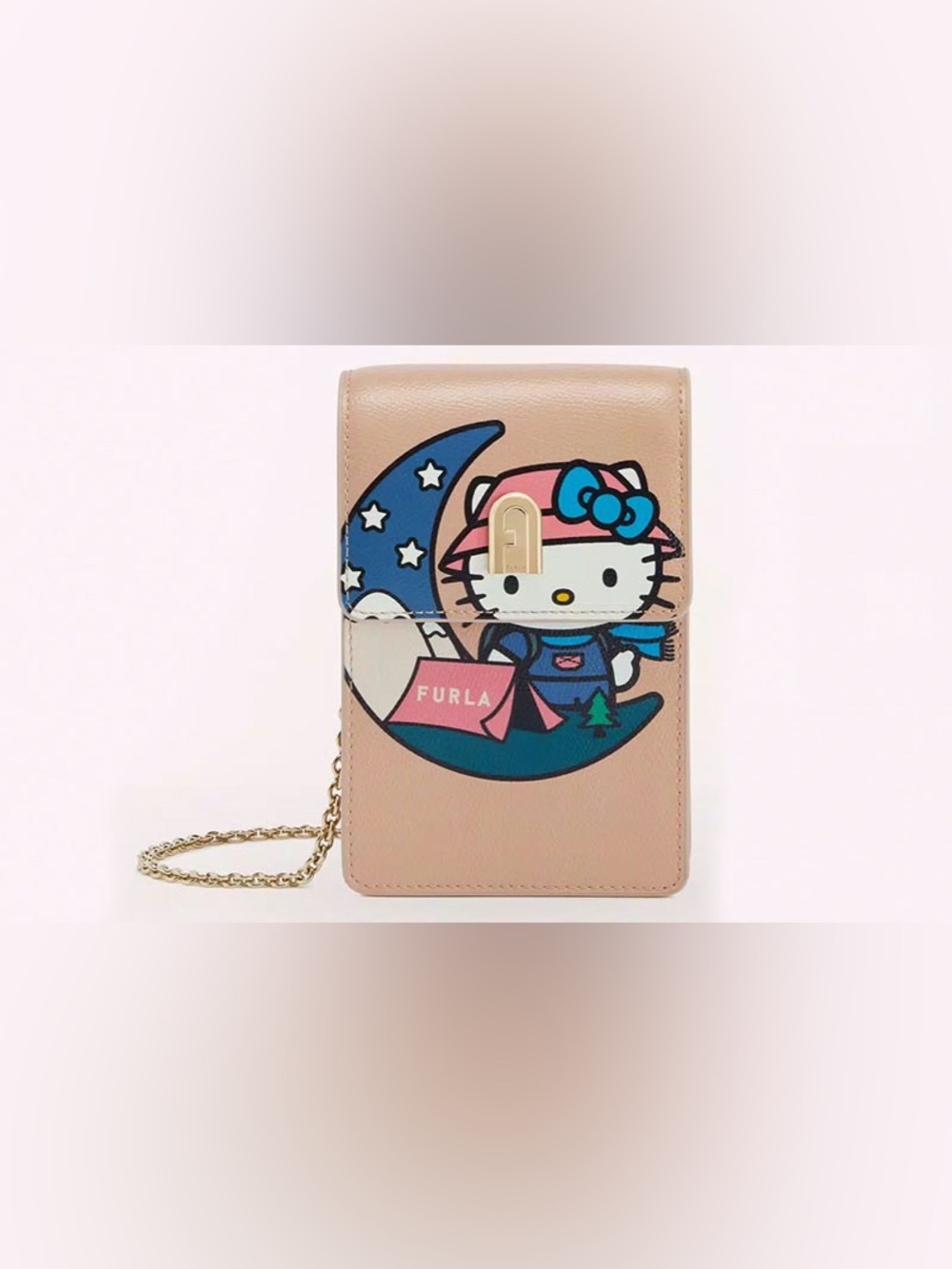Furla x Hello Kitty Leather Crossbody Phone Bag Limited Edition